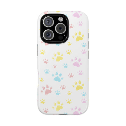Colorful Paws Tough Phone Case
