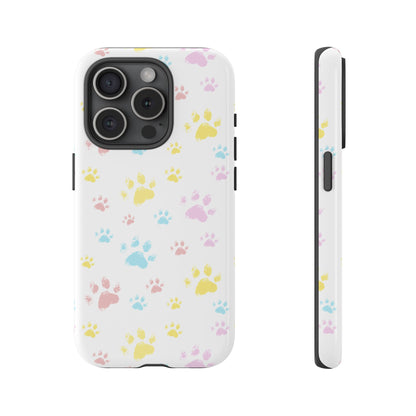 Colorful Paws Tough Phone Case