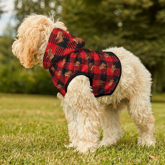 Plaid Christmas Pet Hoodie