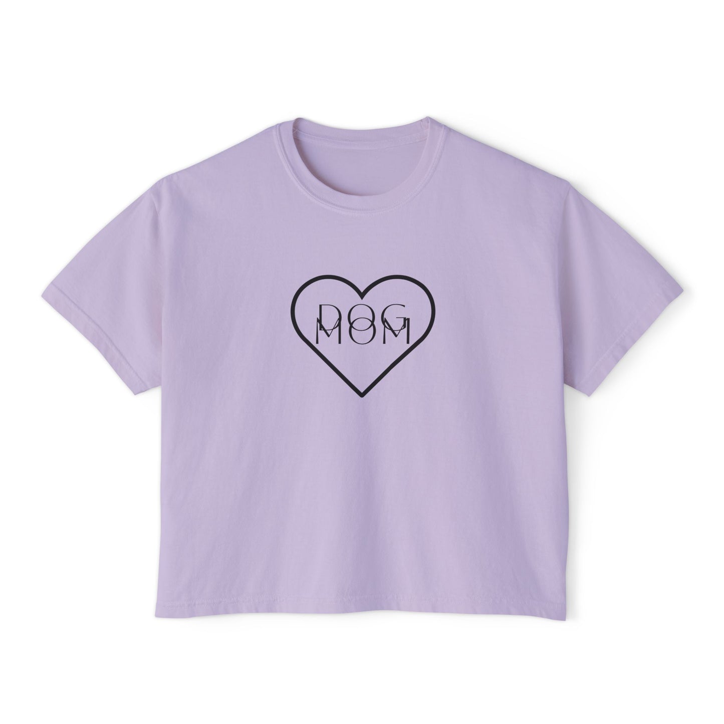 Dog Mom Heart Women's Boxy Tee