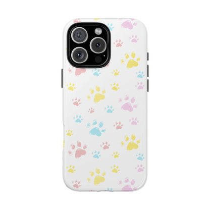 Colorful Paws Tough Phone Case