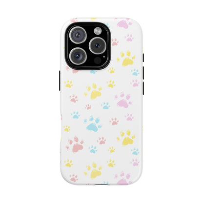 Colorful Paws Tough Phone Case