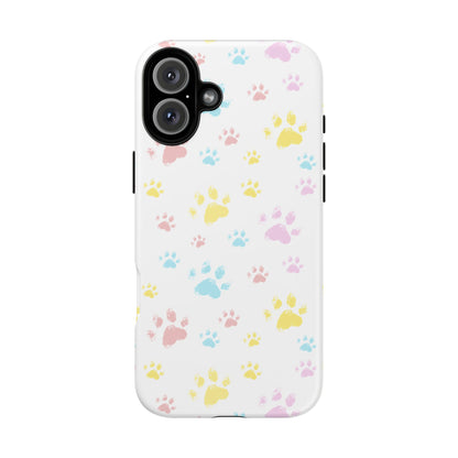 Colorful Paws Tough Phone Case