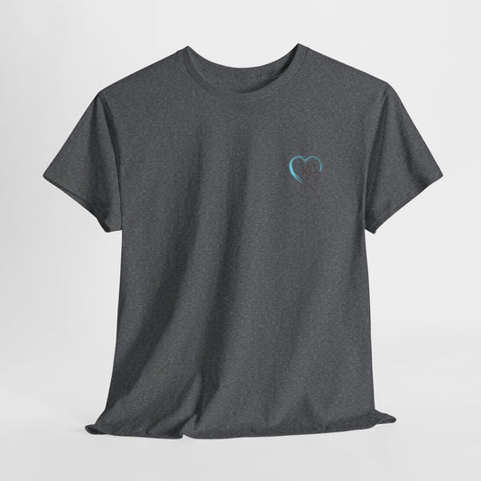 Blue Heart Logo Unisex Heavy Cotton Tee