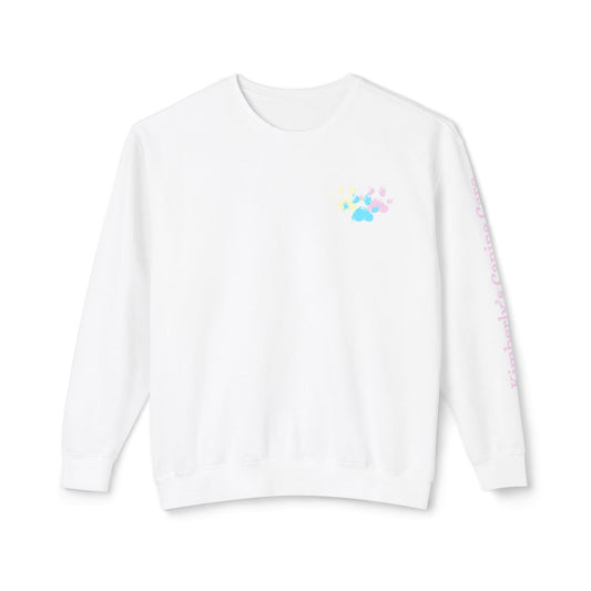 Colorful Paws Unisex Lightweight Crewneck Sweatshirt