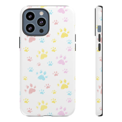 Colorful Paws Tough Phone Case