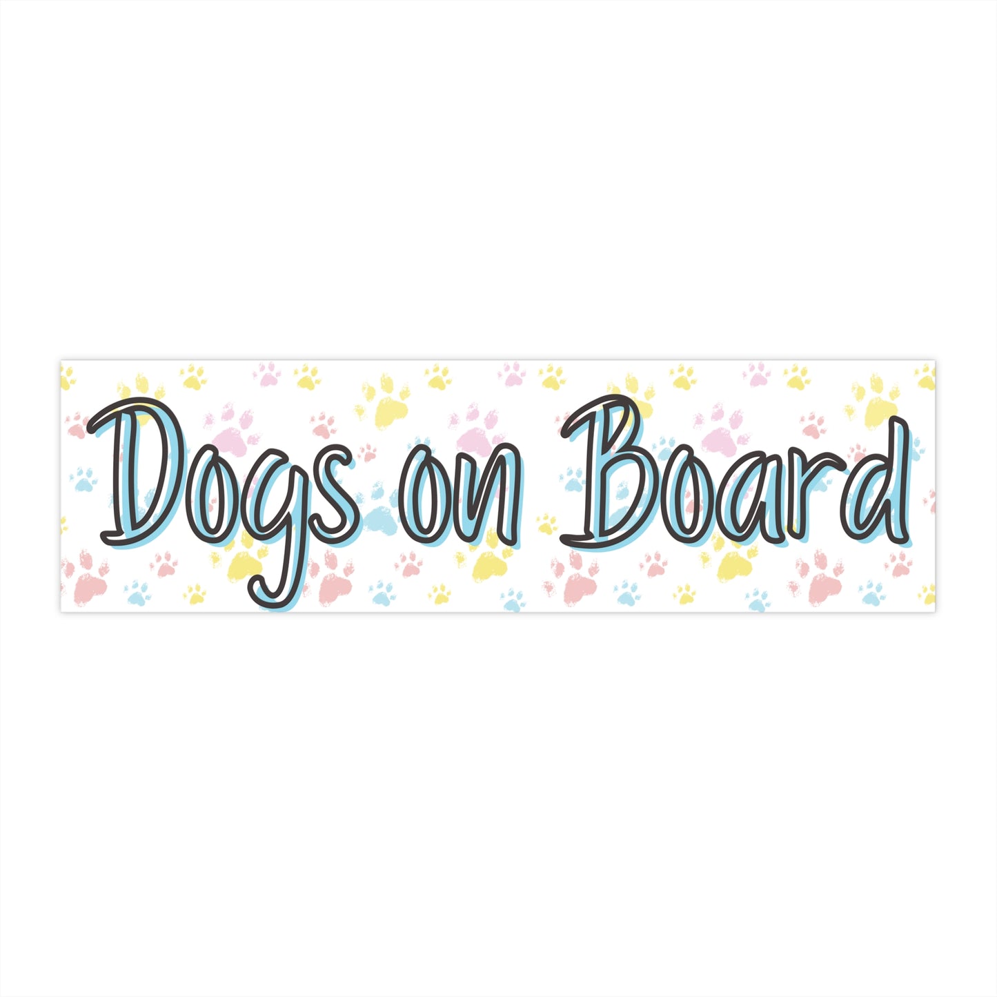 Dogs On Board Bumper Sticker