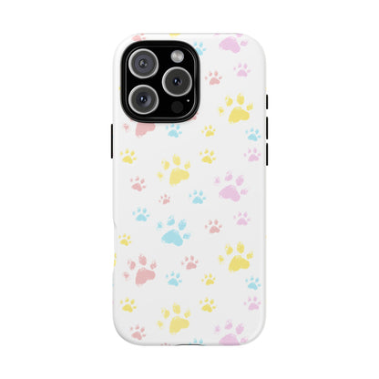 Colorful Paws Tough Phone Case