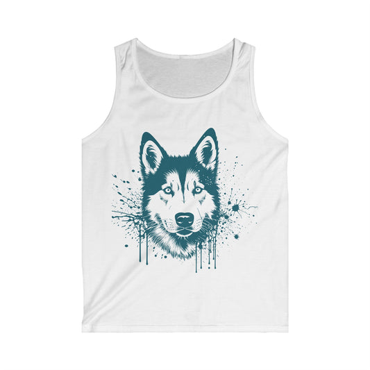 Blue Husky Men's Softstyle Tank Top