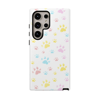 Colorful Paws Tough Phone Case