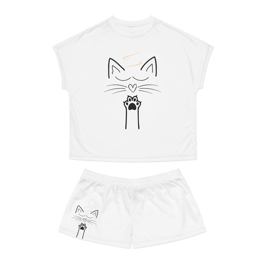 Short Pajama Set - Cat Design