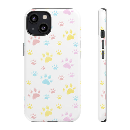 Colorful Paws Tough Phone Case