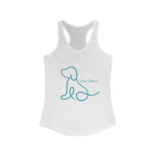 Dog Mama Silhouette Women's Ideal Racerback Tank