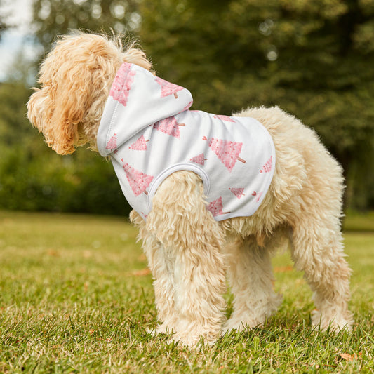 Pink Christmas Tree Pet Hoodie