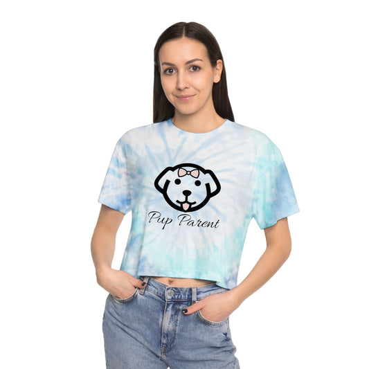 Pup Parent Tie-Dye Crop Tee