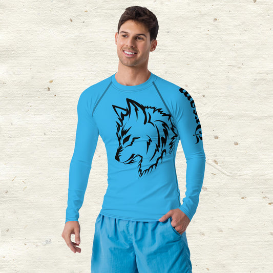 Dreams Blue Wolf Men's Rash Guard