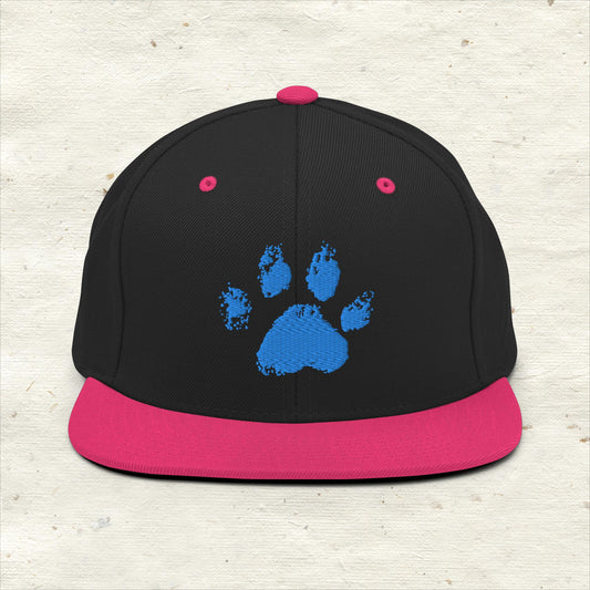 Snapback Blue Paw Hat